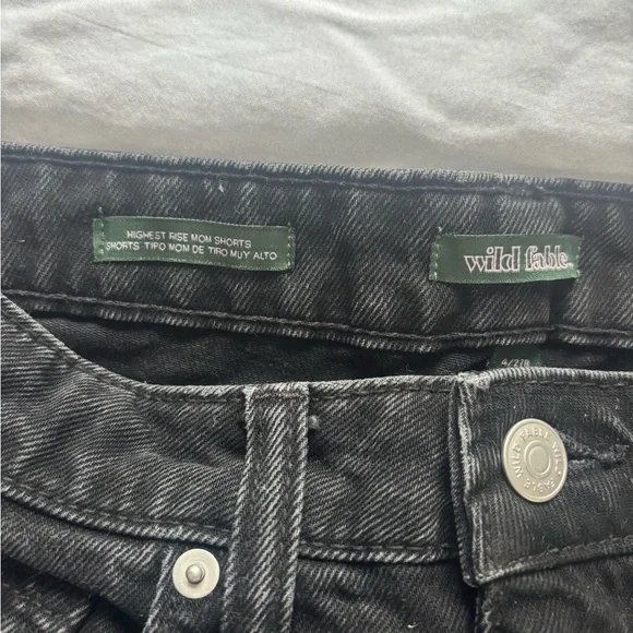 Wild Fable Black Jean Shorts - Picture 2 of 4